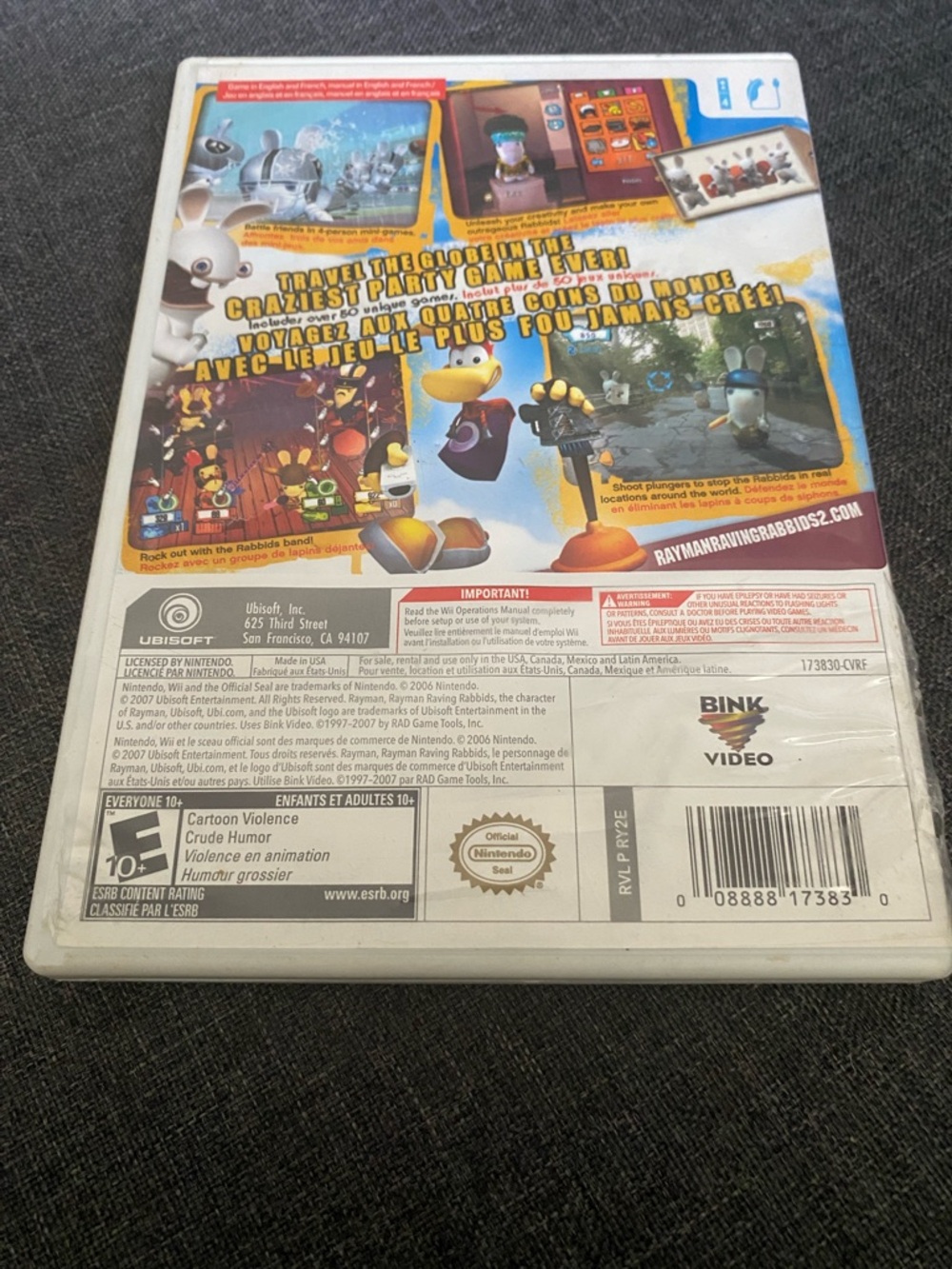 Rayman Raving Rabbids 2 (Wii) - White - Picture 2 of 4